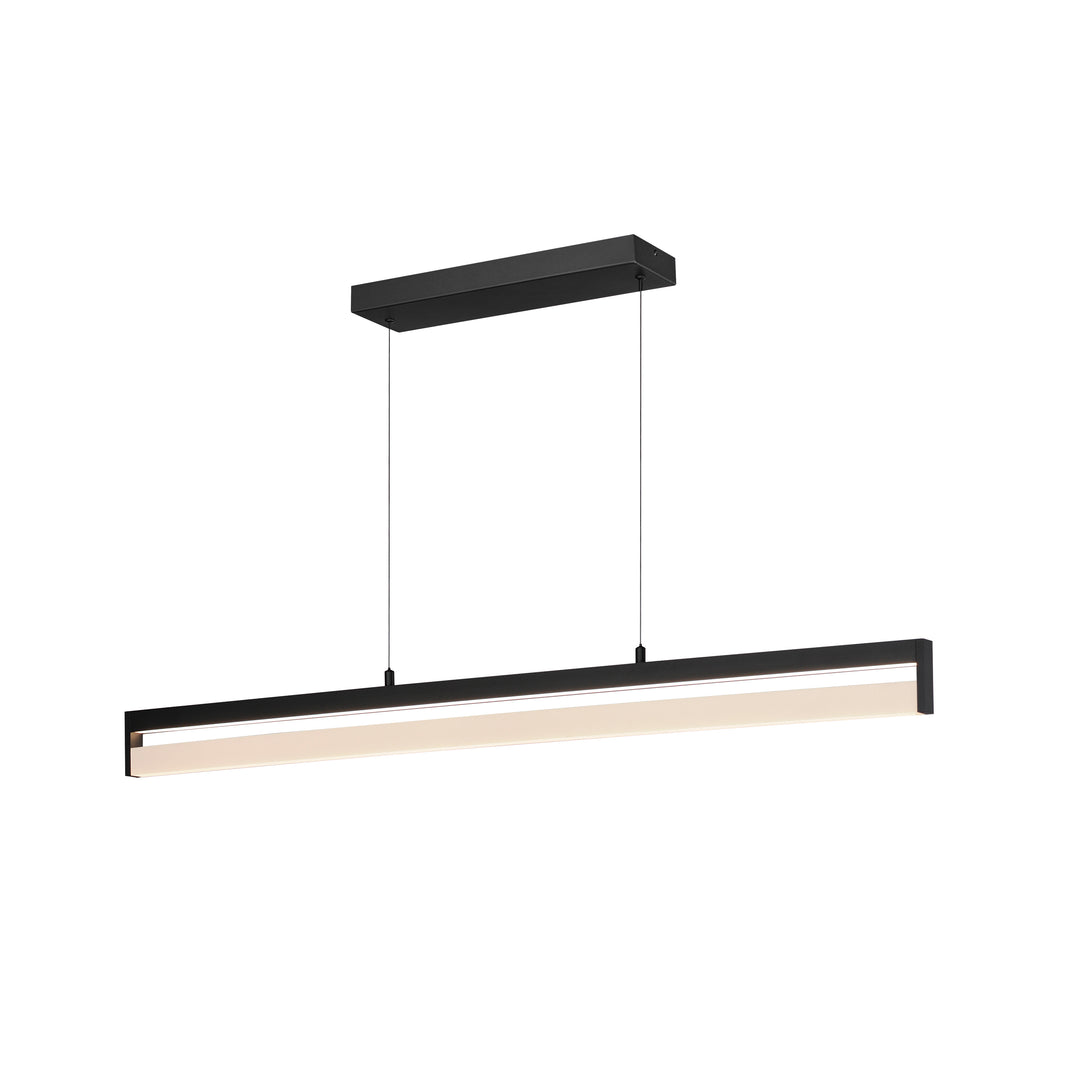 Crossbar 48" LED Pendant Wiz Color by ET2 Lighting in Black, front view