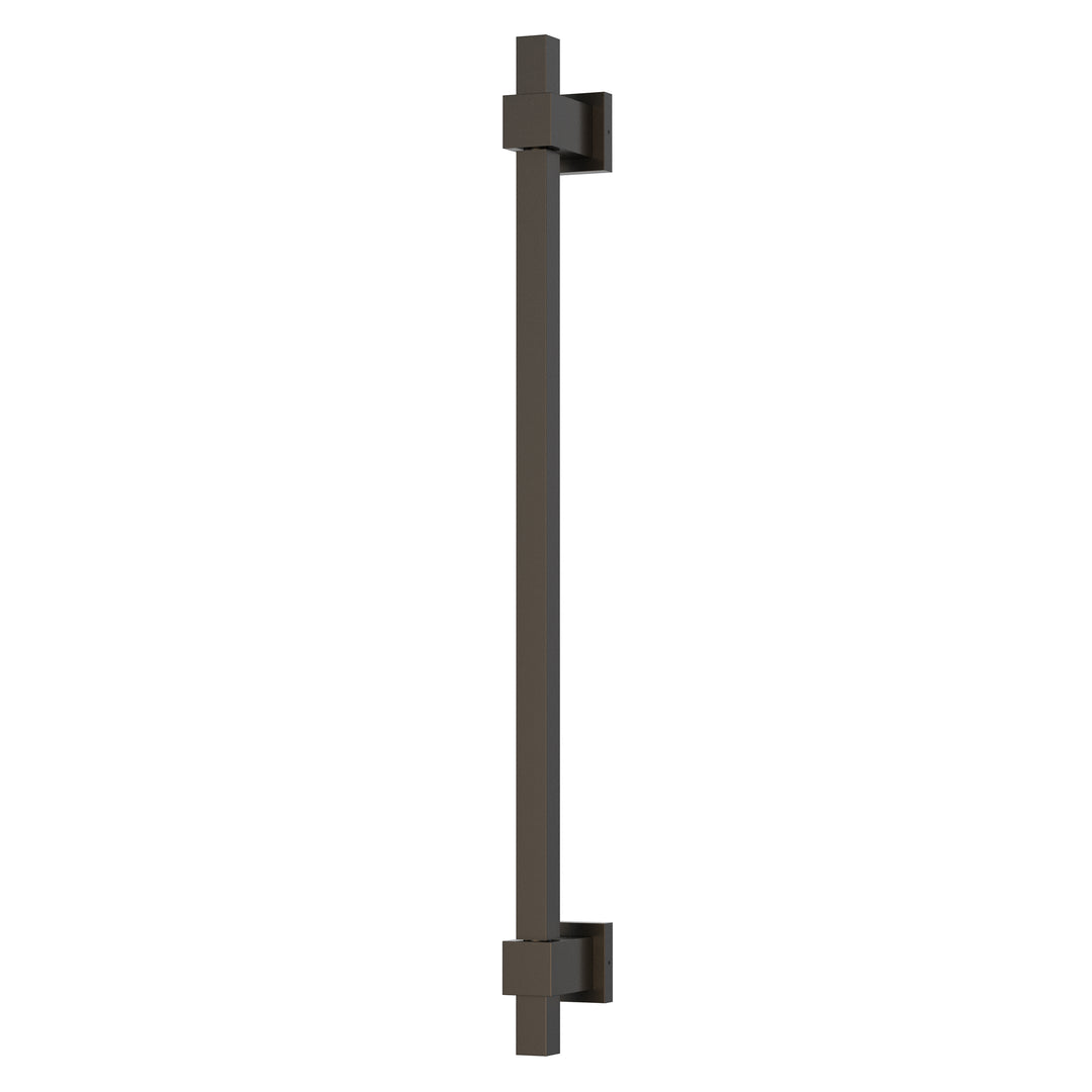 Cubist Square LED Wall Sconce (30" W) by ET2 Lighting in Black, front view