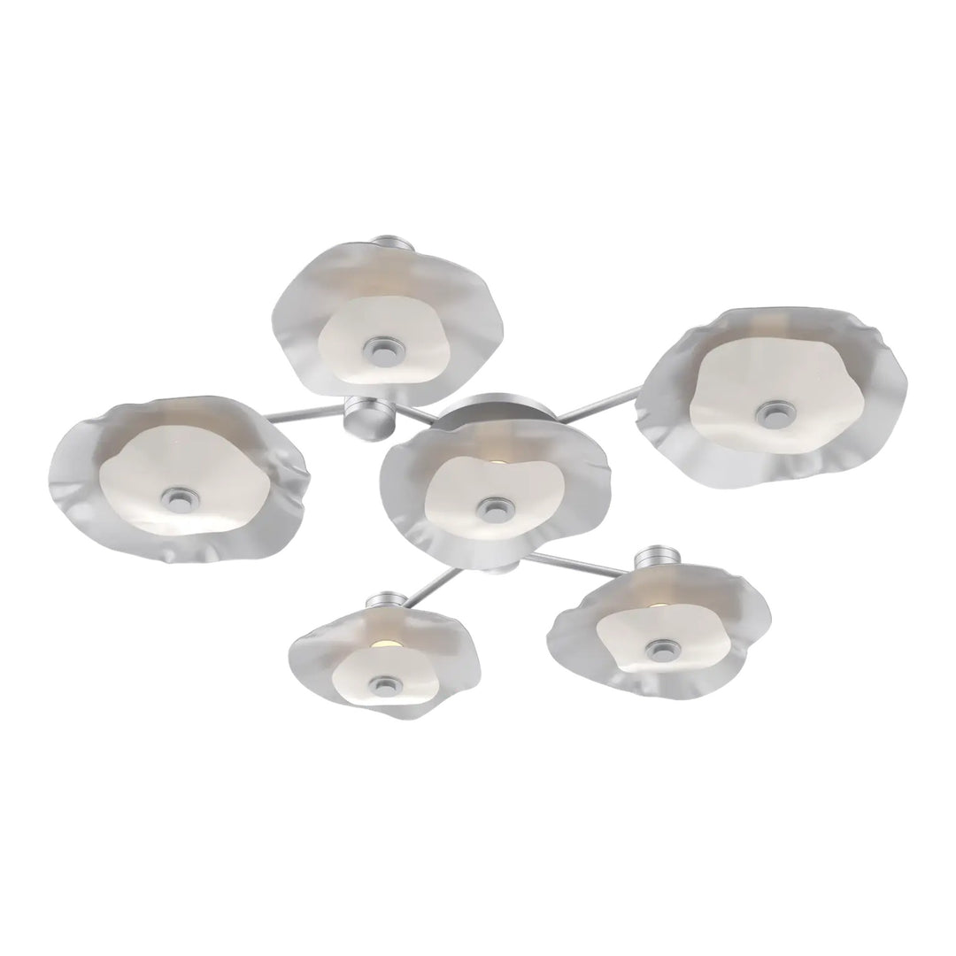 Cumulus Hub &amp; Spoke by Hammerton Studio – 6 Light Round in Classic Silver
