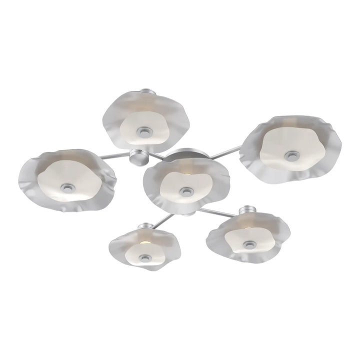 Cumulus Hub &amp; Spoke by Hammerton Studio – 6 Light Round in Classic Silver