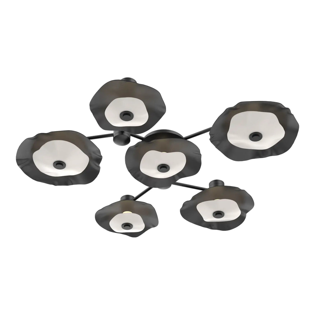 Cumulus Hub & Spoke by Hammerton Studio – 6 Light Round in Matte Black