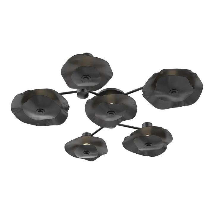 Cumulus Hub &amp; Spoke by Hammerton Studio – 6 Light Round in Matte Black with Matching Finish accent
