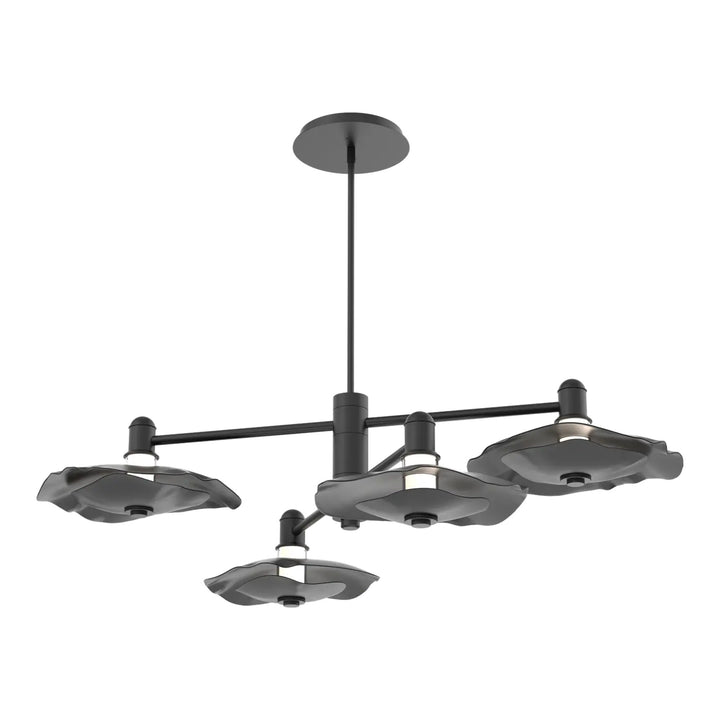 Cumulus Mobile Chandelier by Hammerton Studio – 4 Lights in Matte Black with Matching Finish accent