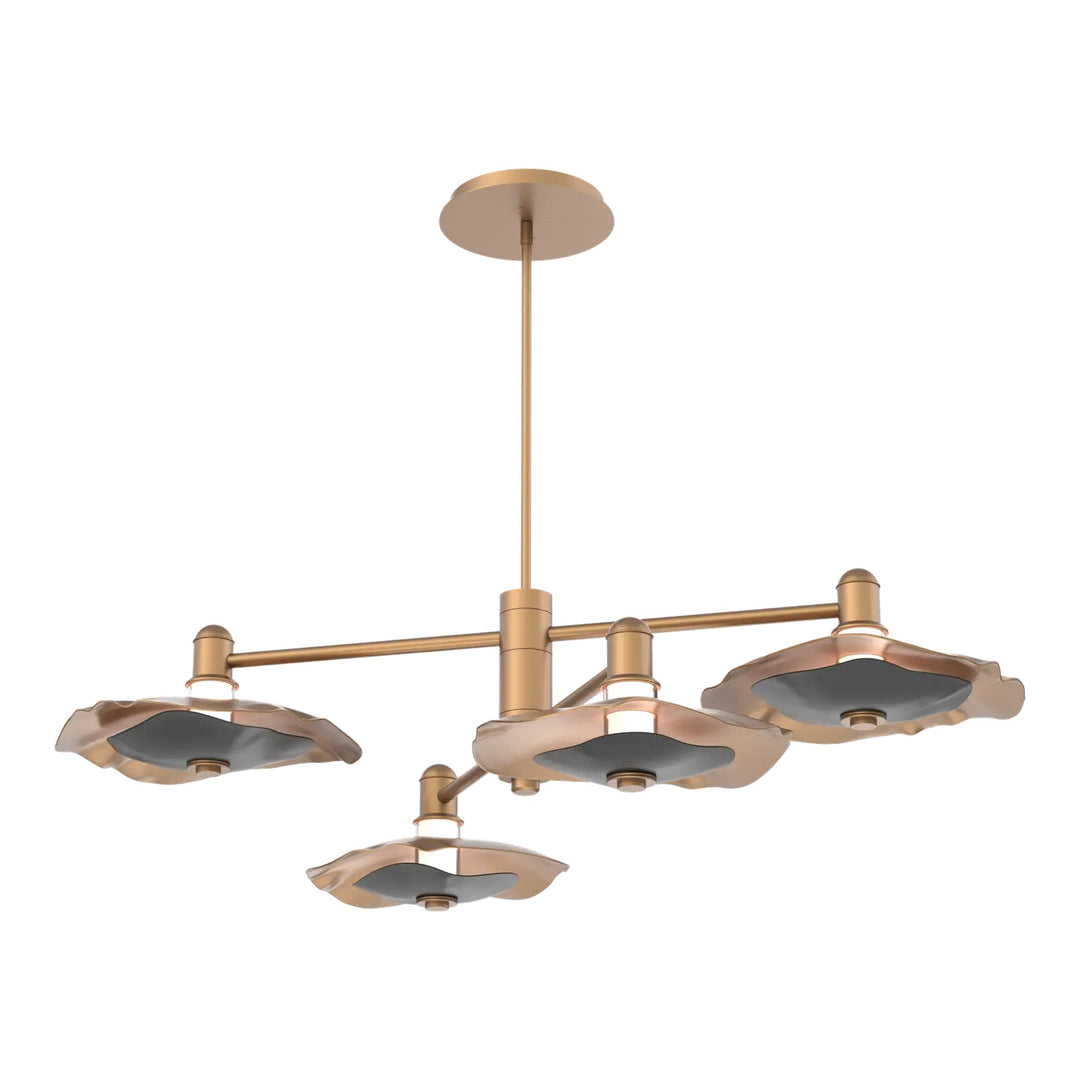 Cumulus Mobile Chandelier by Hammerton Studio – 4 Lights in Novel Brass