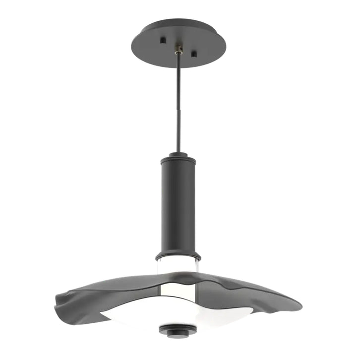 Cumulus Pendant by Hammerton Studio – Medium in Matte Black with Salt White accent