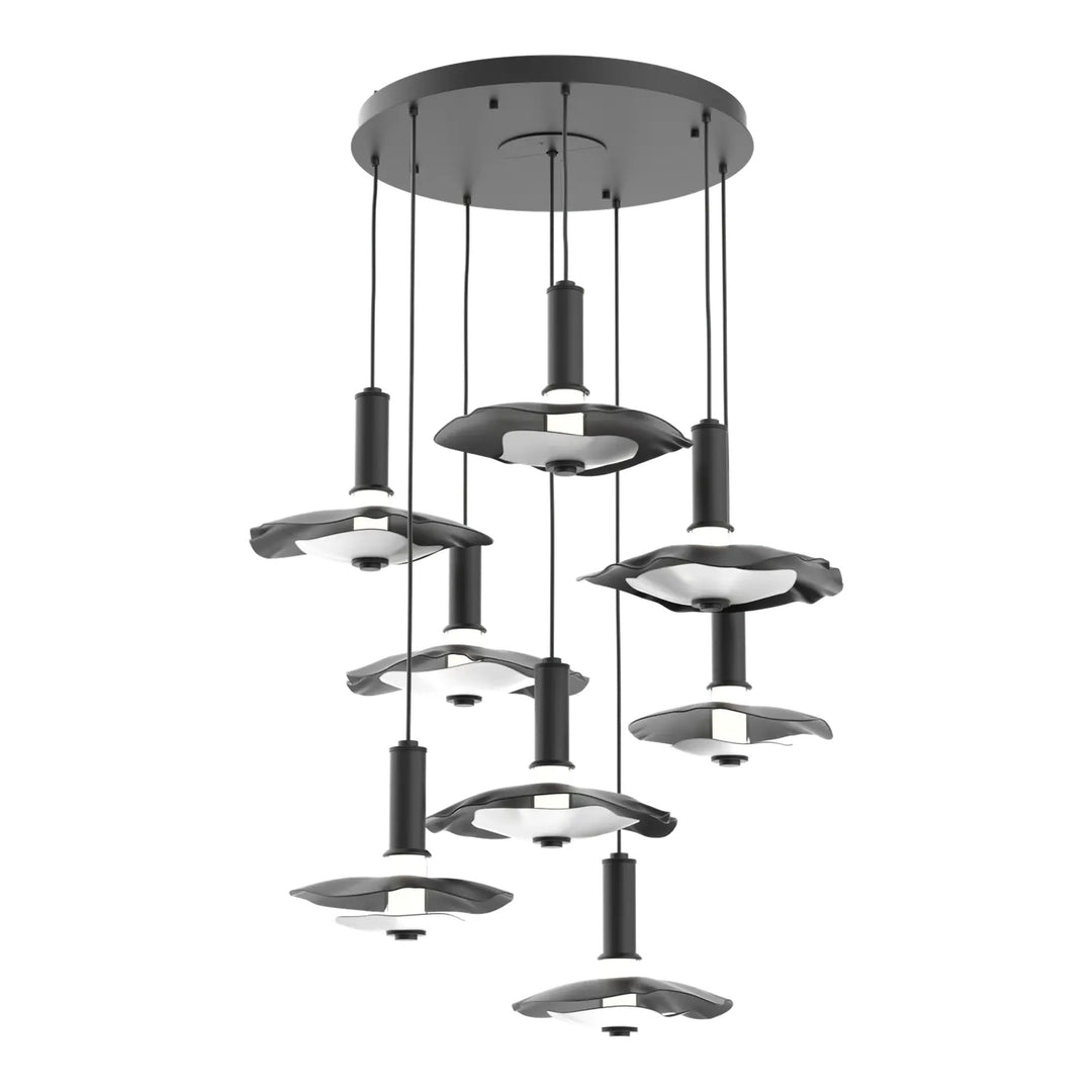 Cumulus Round Pendant Chandelier by Hammerton Studio – 8 Lights in Matte Black