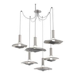 Cumulus Swag Chandelier by Hammerton Studio – 6 Lights in Beige Silver