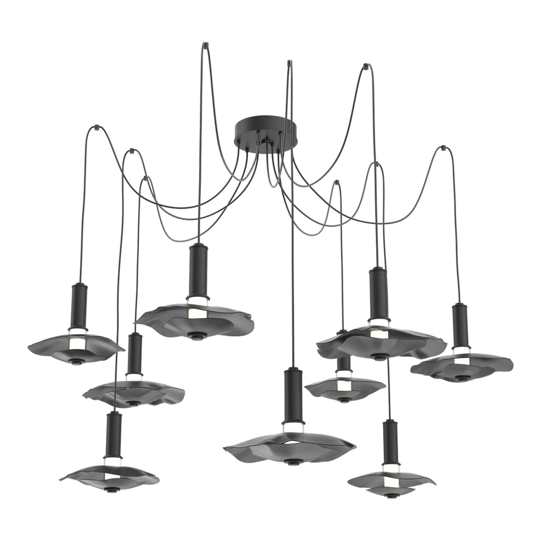 Cumulus Swag Chandelier by Hammerton Studio – 9 Lights in Matte Black