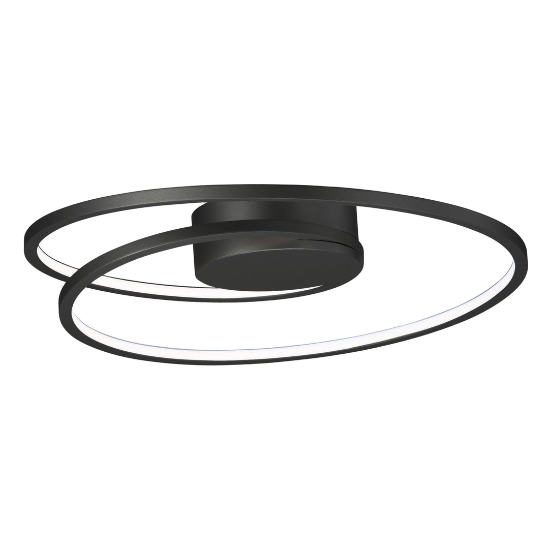 Cycle 18" LED Flush Mount by ET2 Lighting in Black, front view