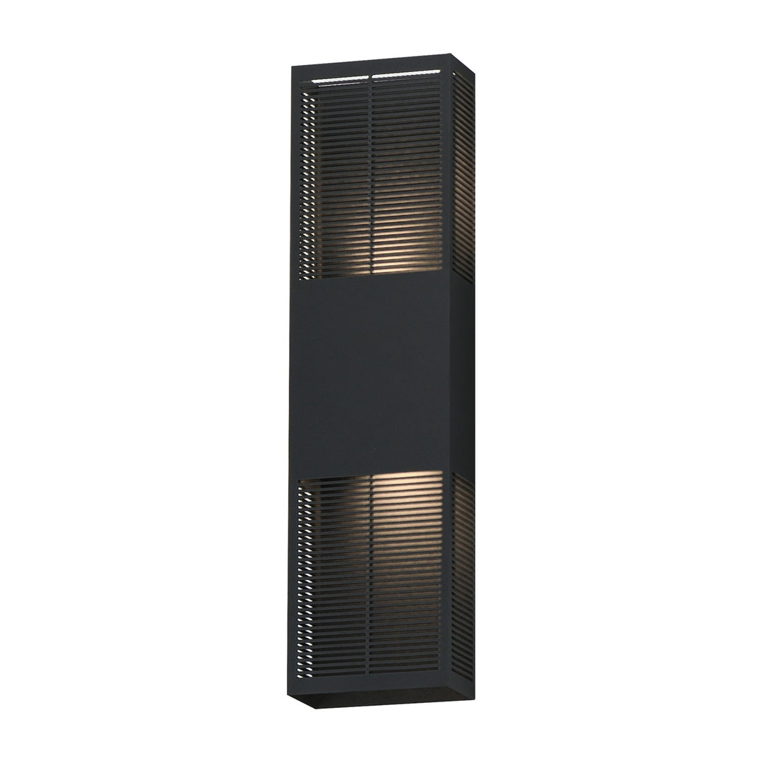Grate 24 LED Outdoor Wall Sconce by Studio M Lighting in Black