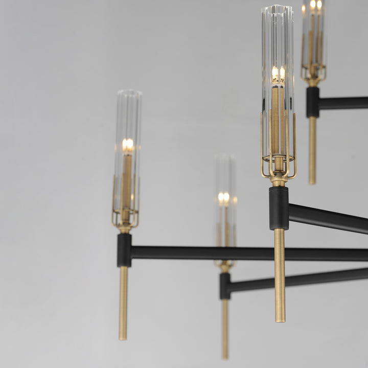 Flambeau 12-Light 2-Tier LED Chandelier by Studio M Lighting – lifestyle