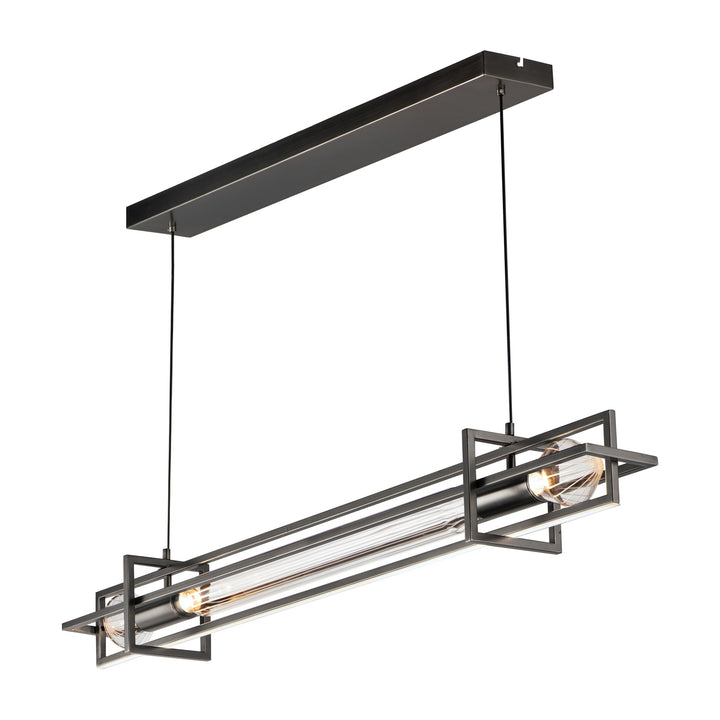 Zeppelin 50" LED Linear Pendant by Studio M Lighting in Gunmetal