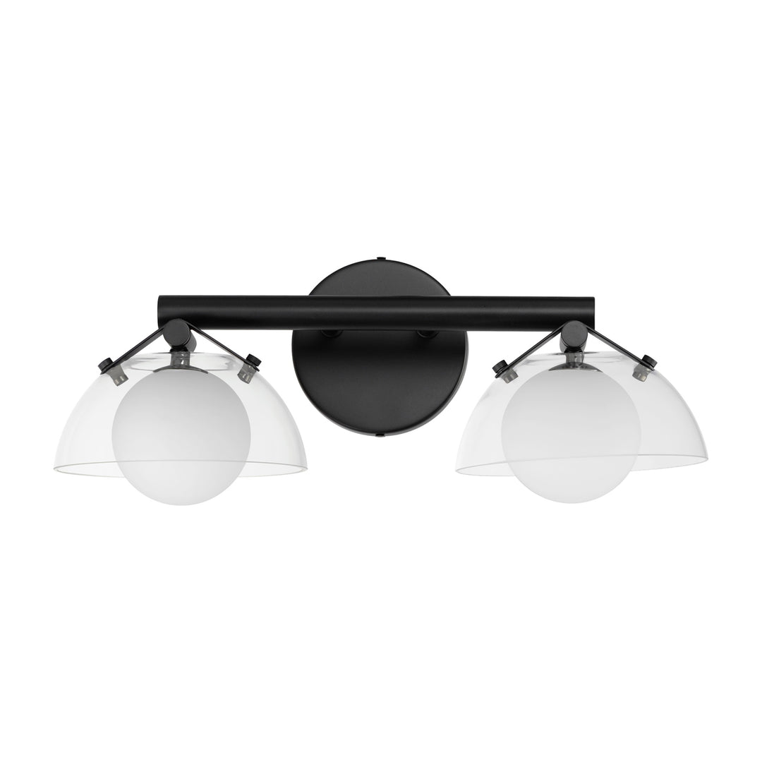 Domain 2-Light Wall Sconce by Studio M Lighting in Black