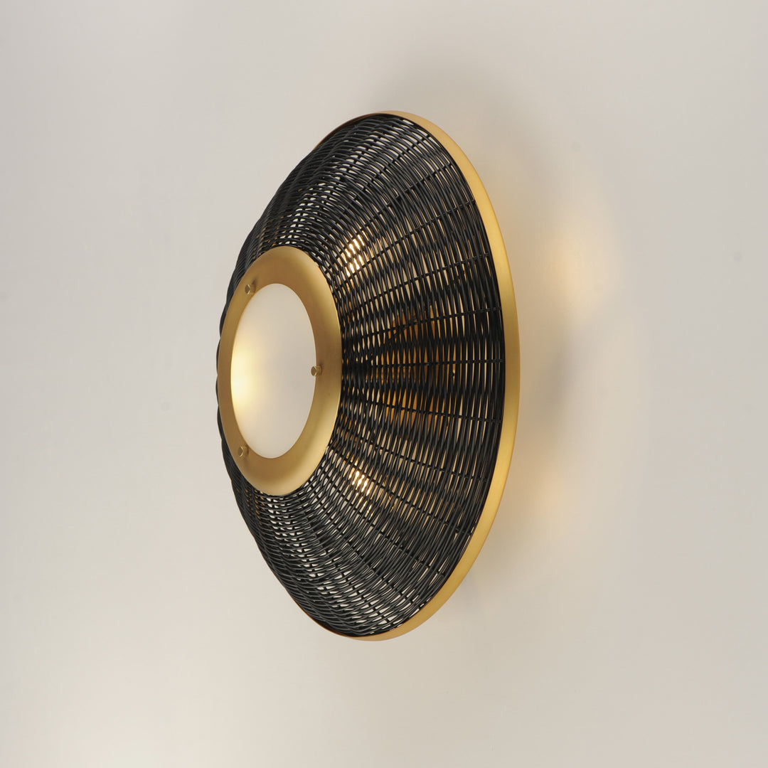 Rattan 20 Wall Sconce/Semi Flush Mount by Studio M Lighting – lifestyle