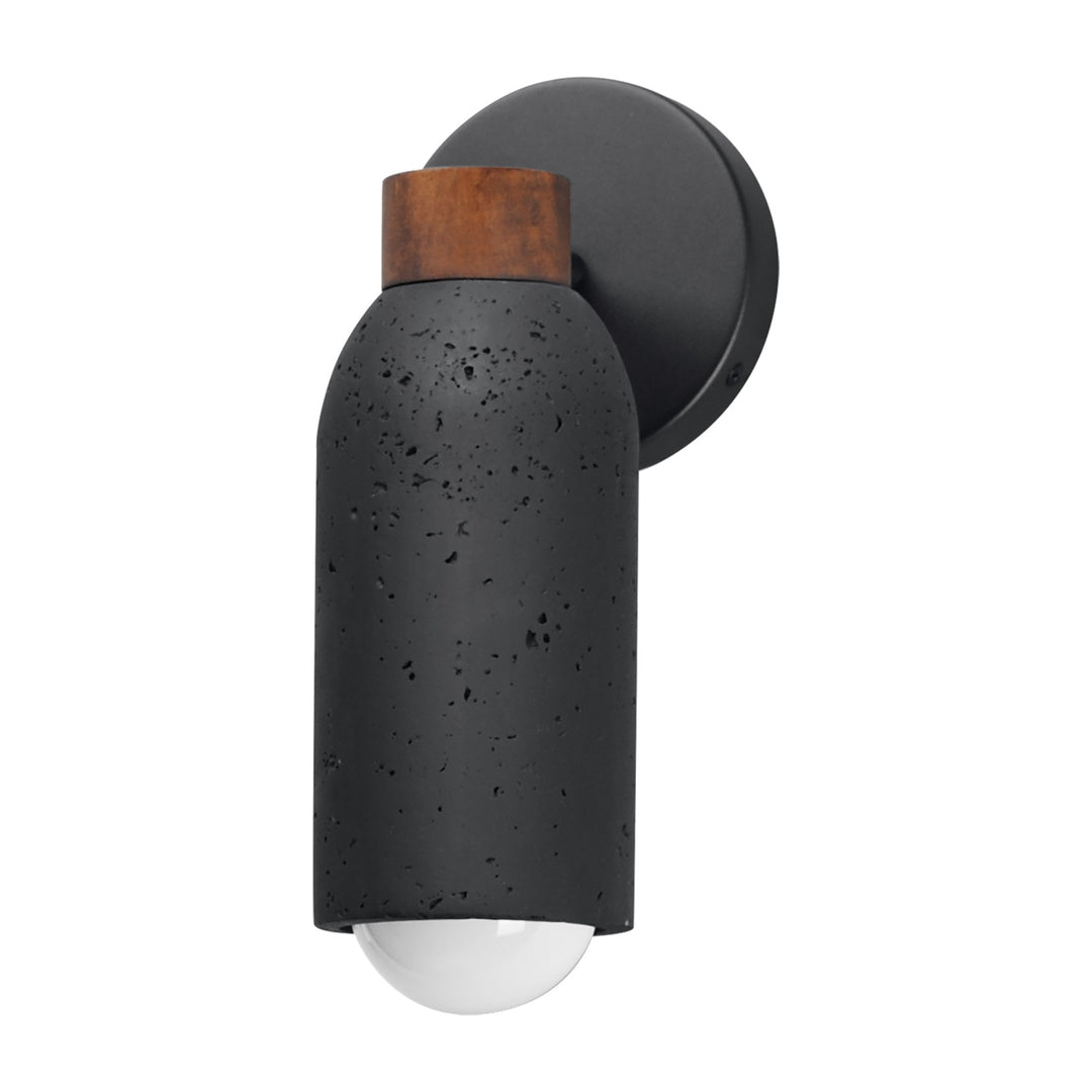 Pompeii 1-Light Wall Sconce by Studio M Lighting in Lava / Black