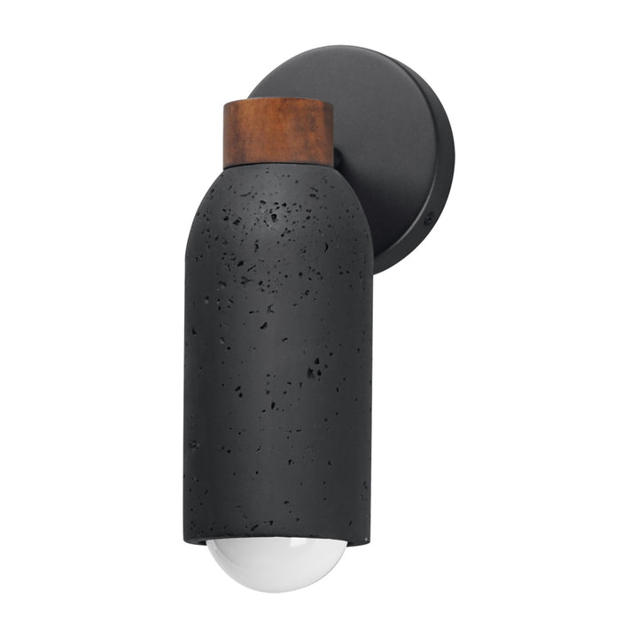 Pompeii 1-Light Wall Sconce by Studio M Lighting in Lava / Black