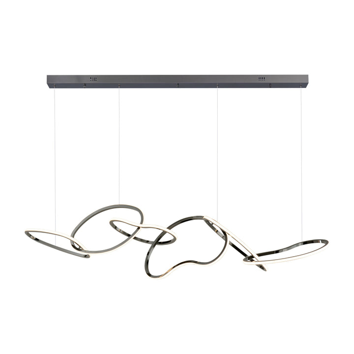 Unity 6-Light LED Pendant by Studio M Lighting in Black Chrome