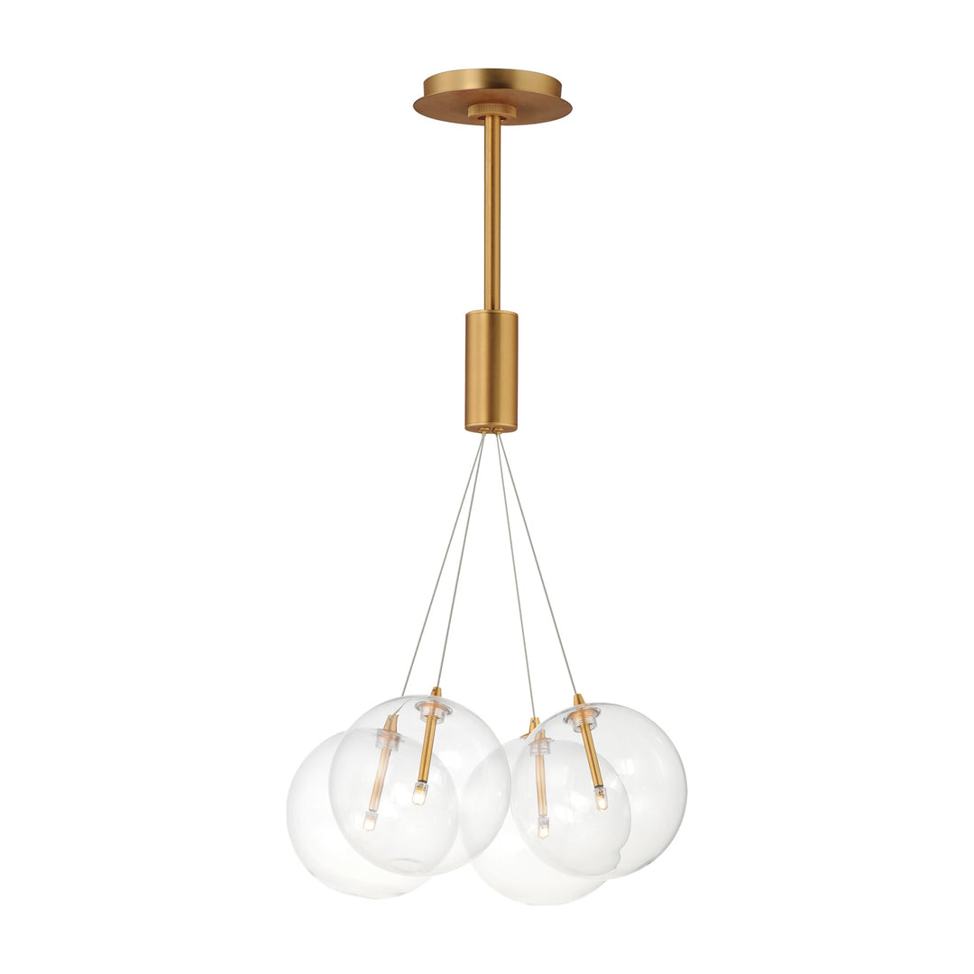 Burst 4-Light LED Pendant by Studio M Lighting in Gold