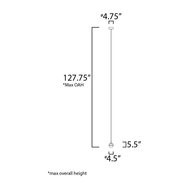 Swank Pendant by Studio M Lighting – line drawing