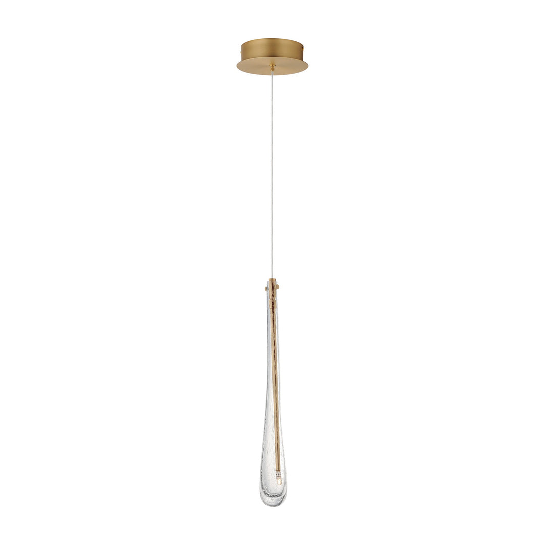Stillo 1-Light LED Pendant by Studio M Lighting in Gold