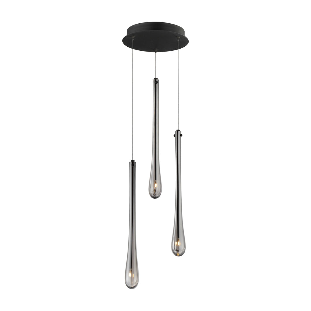 Stillo 3-Light LED Pendant by Studio M Lighting in Black