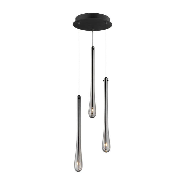 Stillo 3-Light LED Pendant by Studio M Lighting in Black