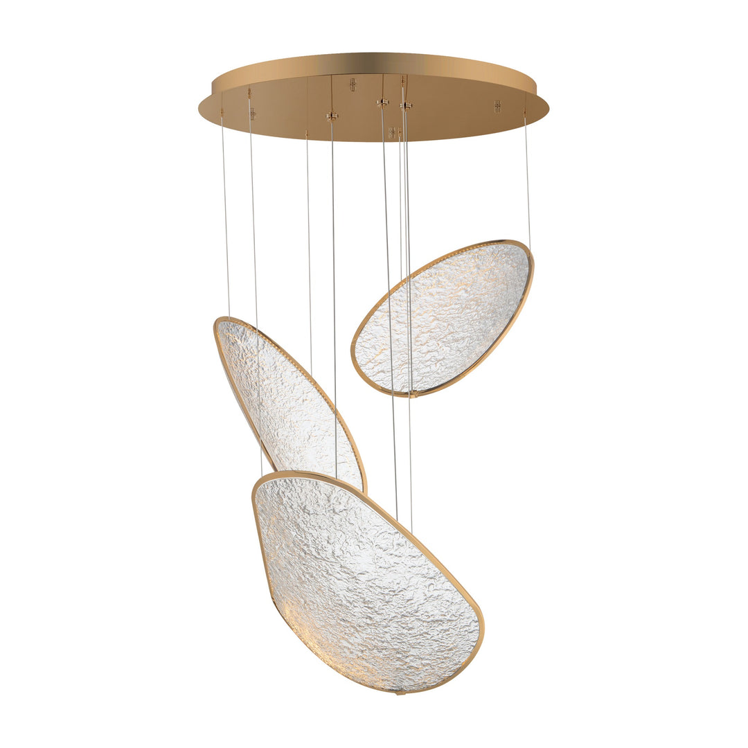 Moonscapes Multi-Light Pendant by Studio M Lighting in Brushed Champagne