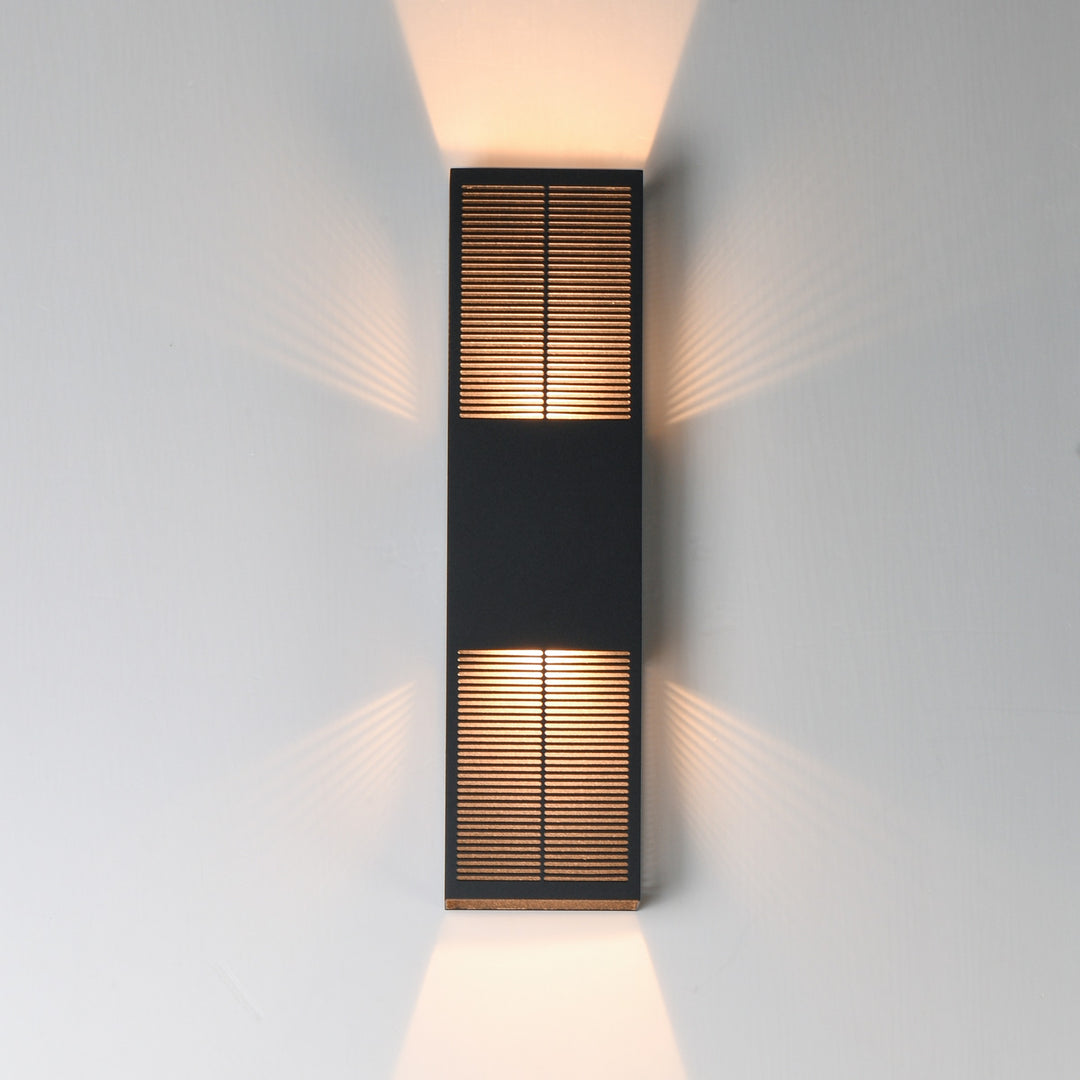 Grate 24 LED Outdoor Wall Sconce by Studio M Lighting – lifestyle