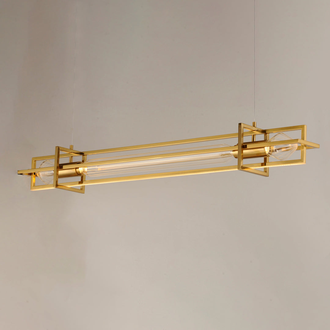 Zeppelin 50" LED Linear Pendant by Studio M Lighting – lifestyle