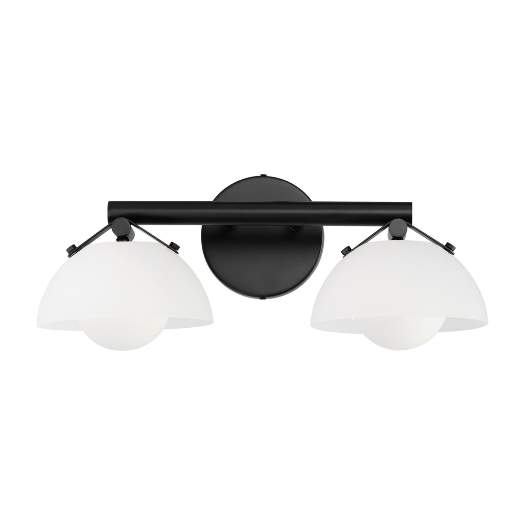 Domain 2-Light Wall Sconce by Studio M Lighting in Black
