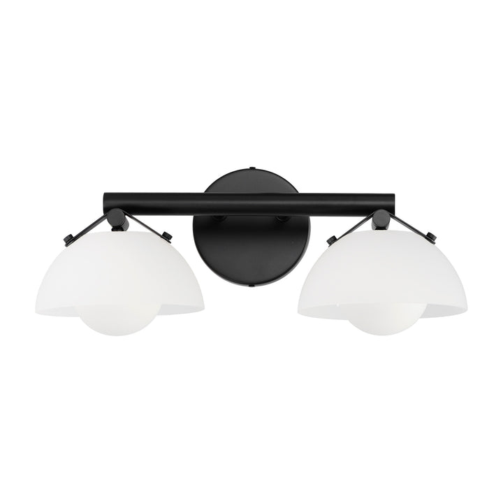 Domain 2-Light Wall Sconce by Studio M Lighting in Black