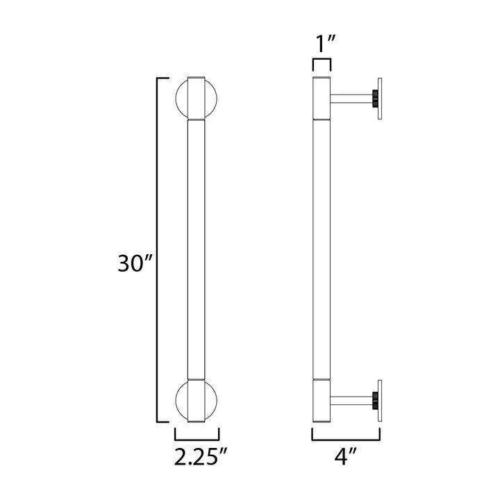 Purist LED Picture Light by Studio M Lighting – line drawing