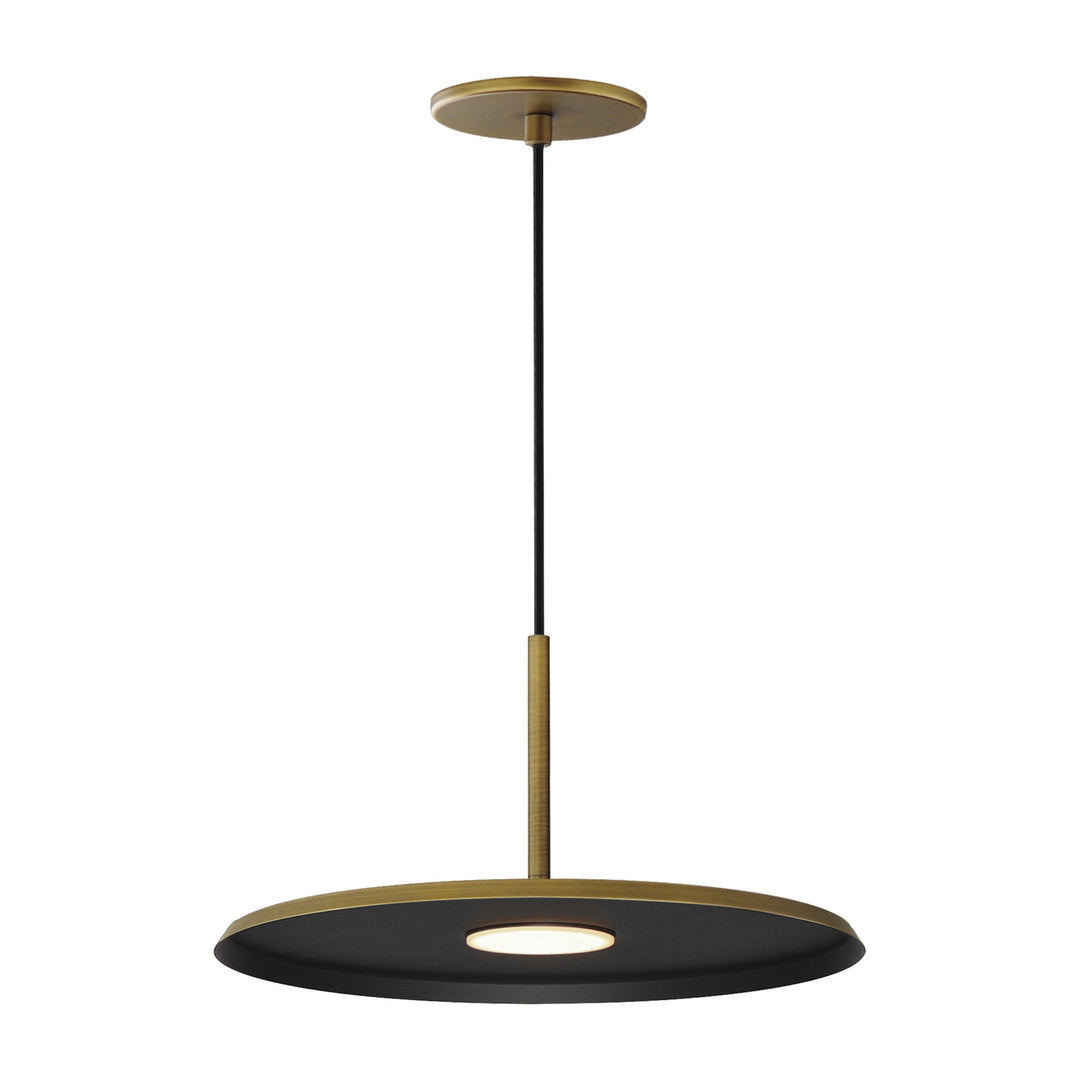 Berliner 14 LED Pendant by Studio M Lighting in Antique Brass