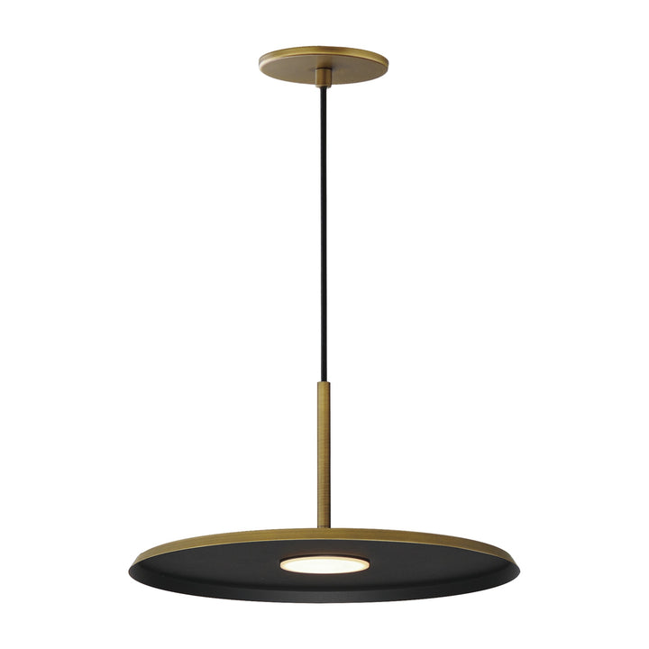 Berliner 14 LED Pendant by Studio M Lighting in Antique Brass