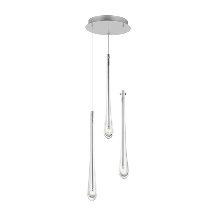 Stillo 3-Light LED Pendant by Studio M Lighting in Satin Nickel