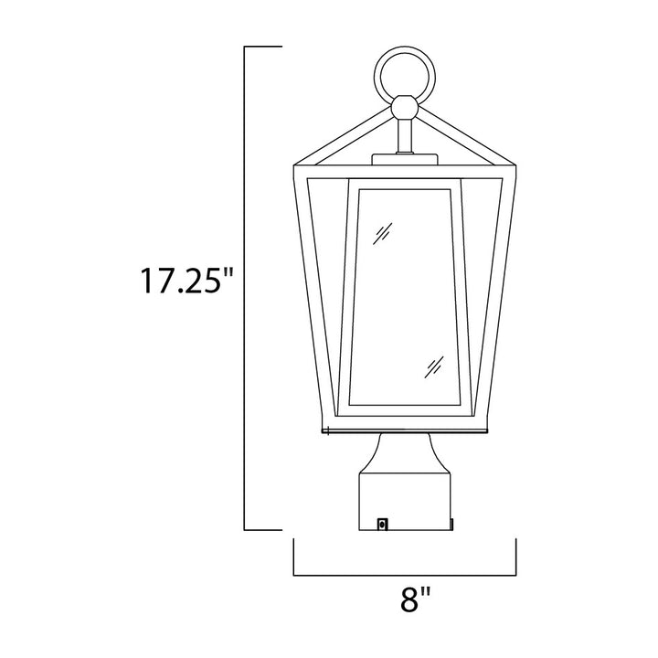 Artisan Outdoor Post Lamp by Studio M Lighting – line drawing