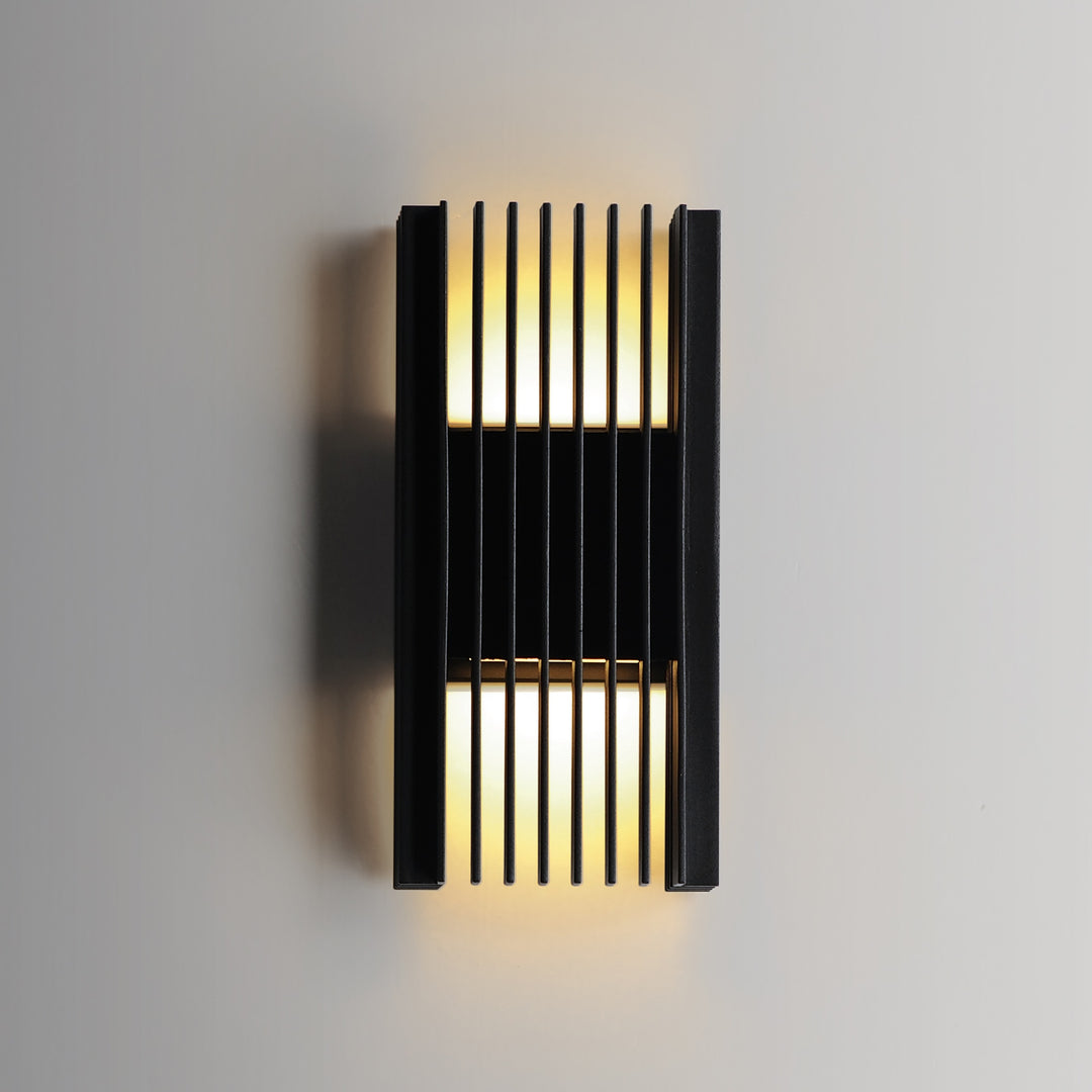Rampart Medium LED Outdoor Wall Sconce by Studio M Lighting – lifestyle