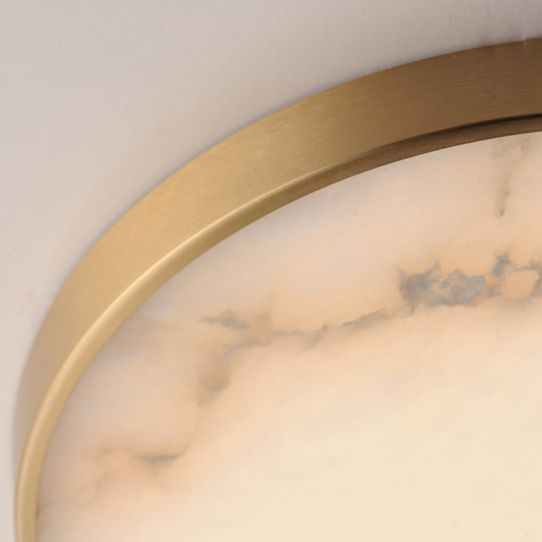 Slab 12 LED Alabaster Flush Mount by Studio M Lighting – lifestyle