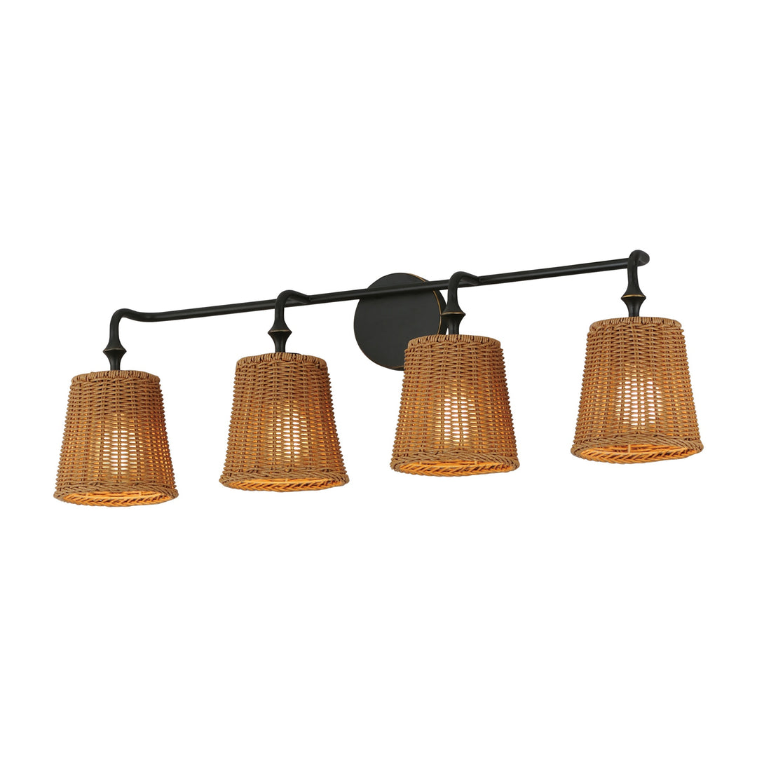 Baja 4-Light Bath Vanity by Studio M Lighting in Dark Bronze