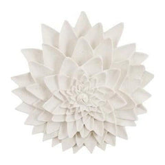 Dahlia Flower Wall Art, White Stone Phillips Collection