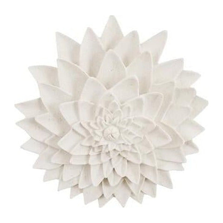 Dahlia Flower Wall Art, White Stone Phillips Collection