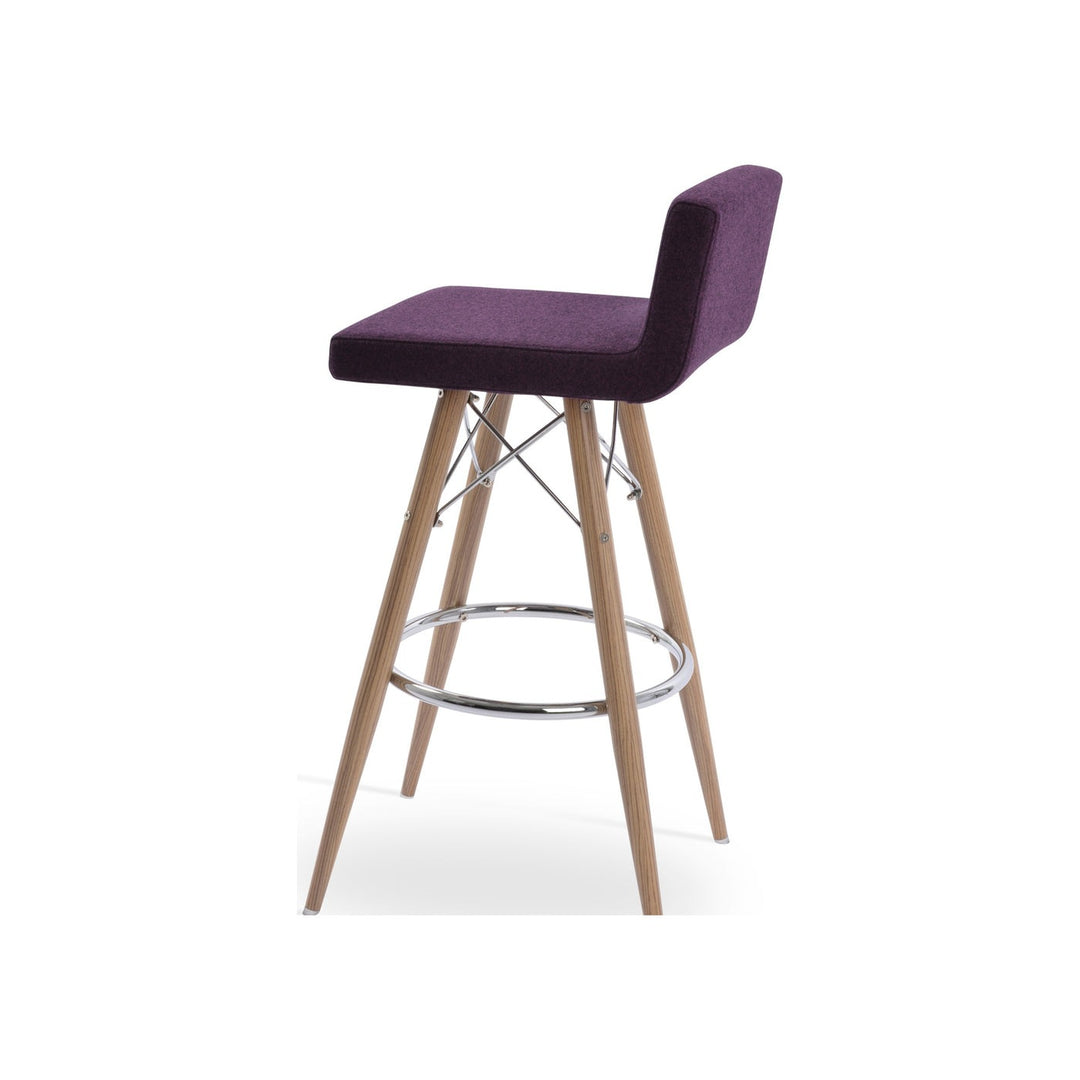 Dallas MW Stool — white product view | Soho Concept
