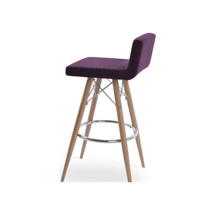 Dallas MW Stool — white product view | Soho Concept