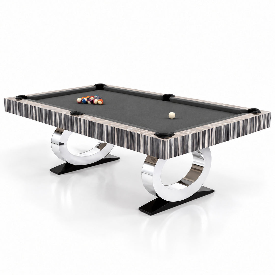 Daphne pool table - Original Wood / Charcoal 