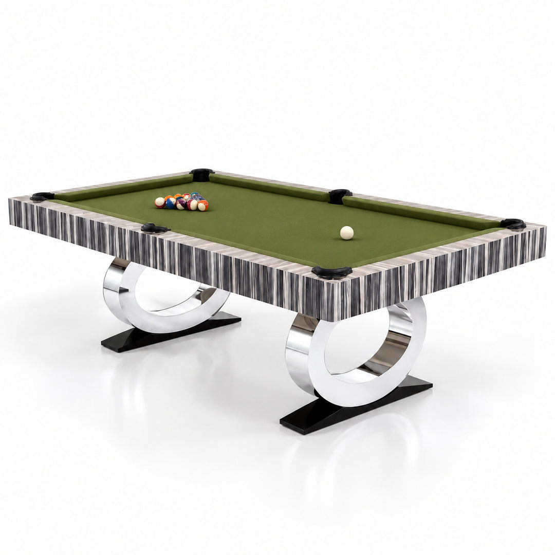 Daphne pool table - Original Wood / Olive 