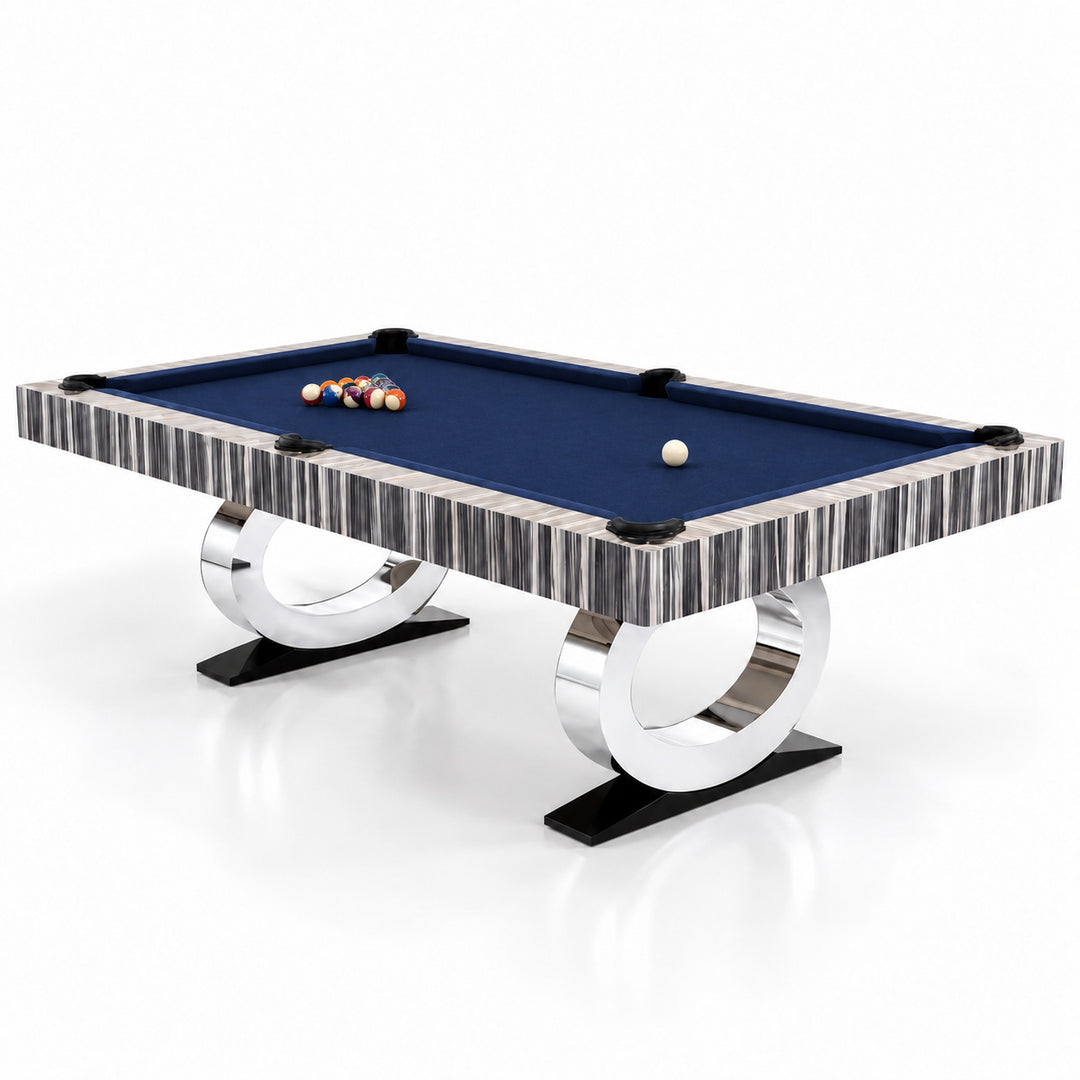 Daphne pool table - Original Wood / Midnight Navy 