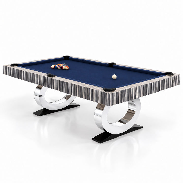Daphne pool table - Original Wood / Midnight Navy 