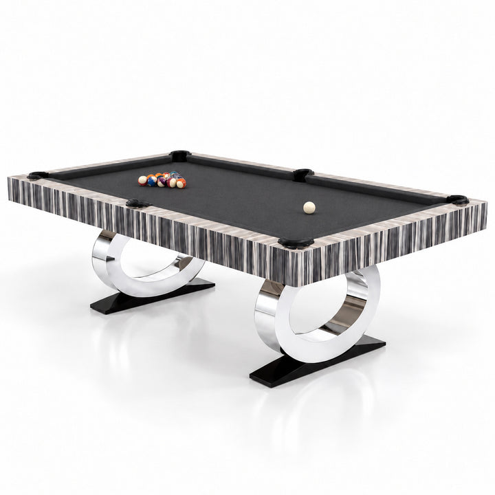 Daphne pool table - Original Wood / Deep Charcoal 