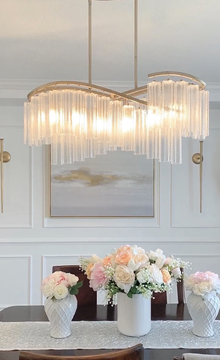 Victoria 6-Light Linear Chandelier by Studio M Lighting – lifestyle