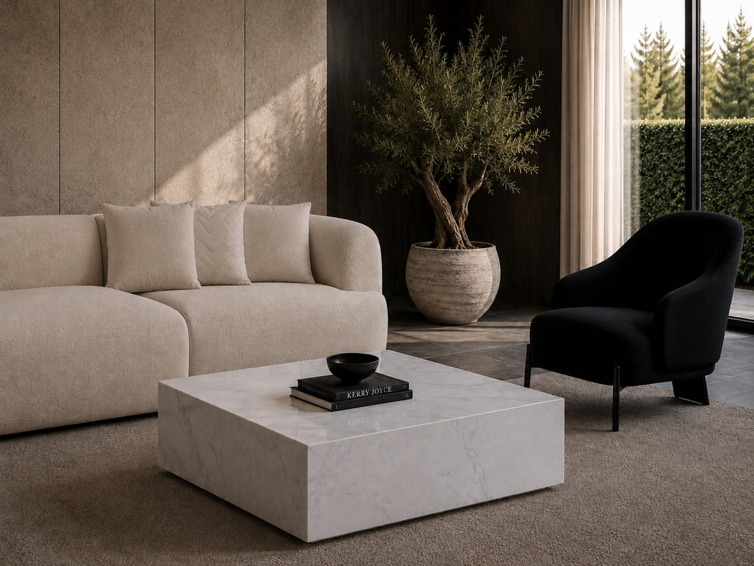 Cube Square Coffee Table by Whiteline Modern Living – lifestyle